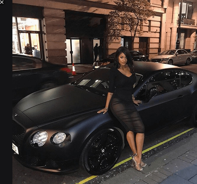 Fanny Neguesha Bentley Car